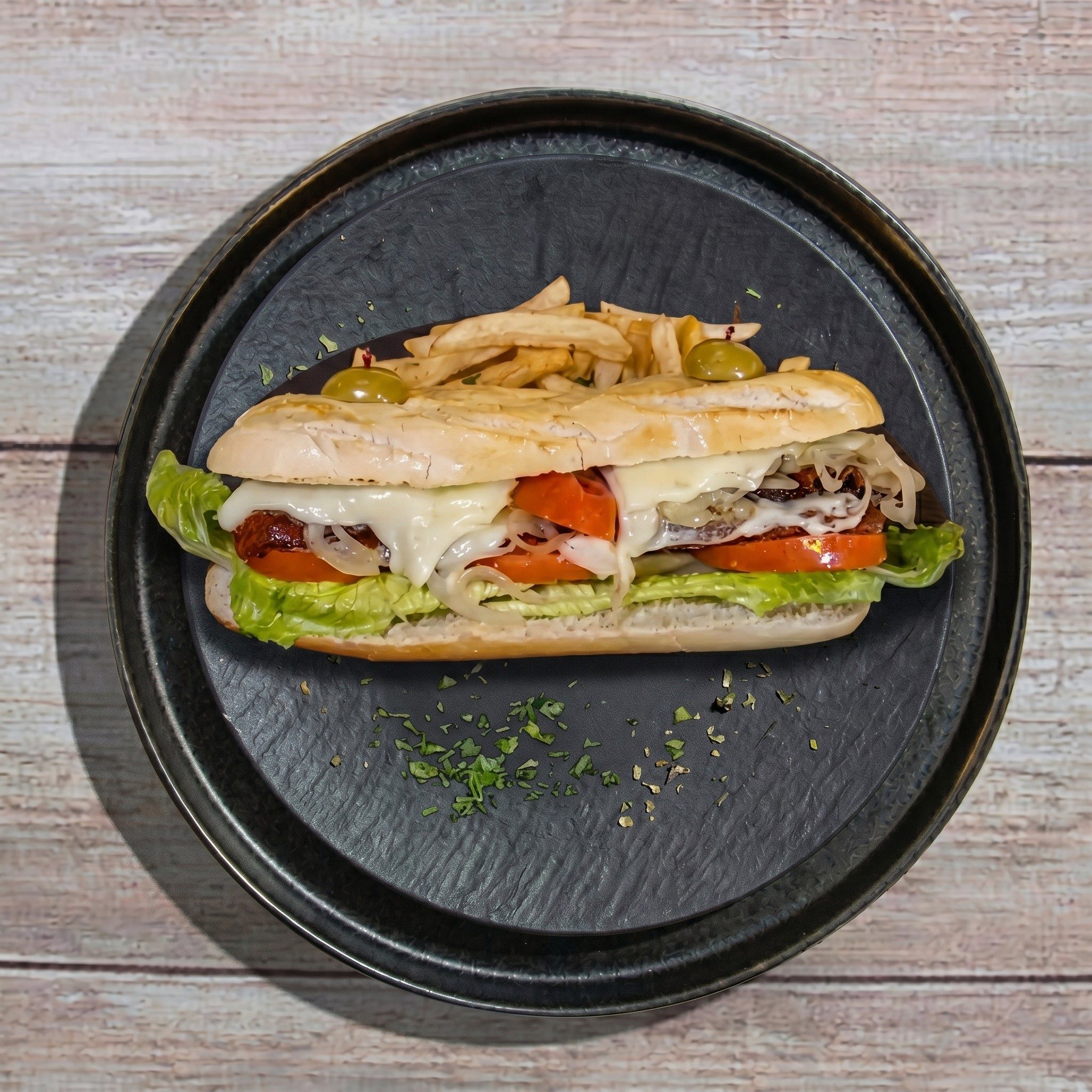 Sandwich Milanesa Arre Miami Style.
